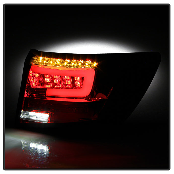 Spyder 08-11 Subaru Impreza WRX 4DR LED Tail Lights - Red Clear ALT-YD-SI084D-LED-RC 5087973