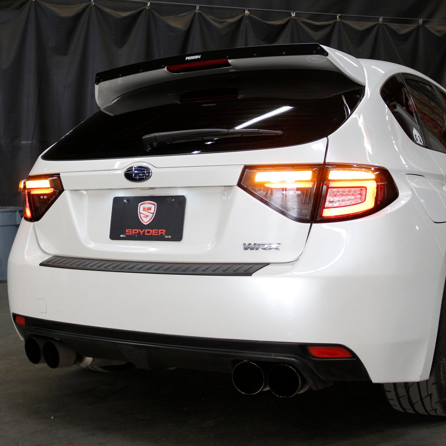Spyder 08-14 Subara Impreza WRX Hatchback LED Tail Lights Seq Signal Black ALT-YD-SI085D-SEQ-BK 5086730