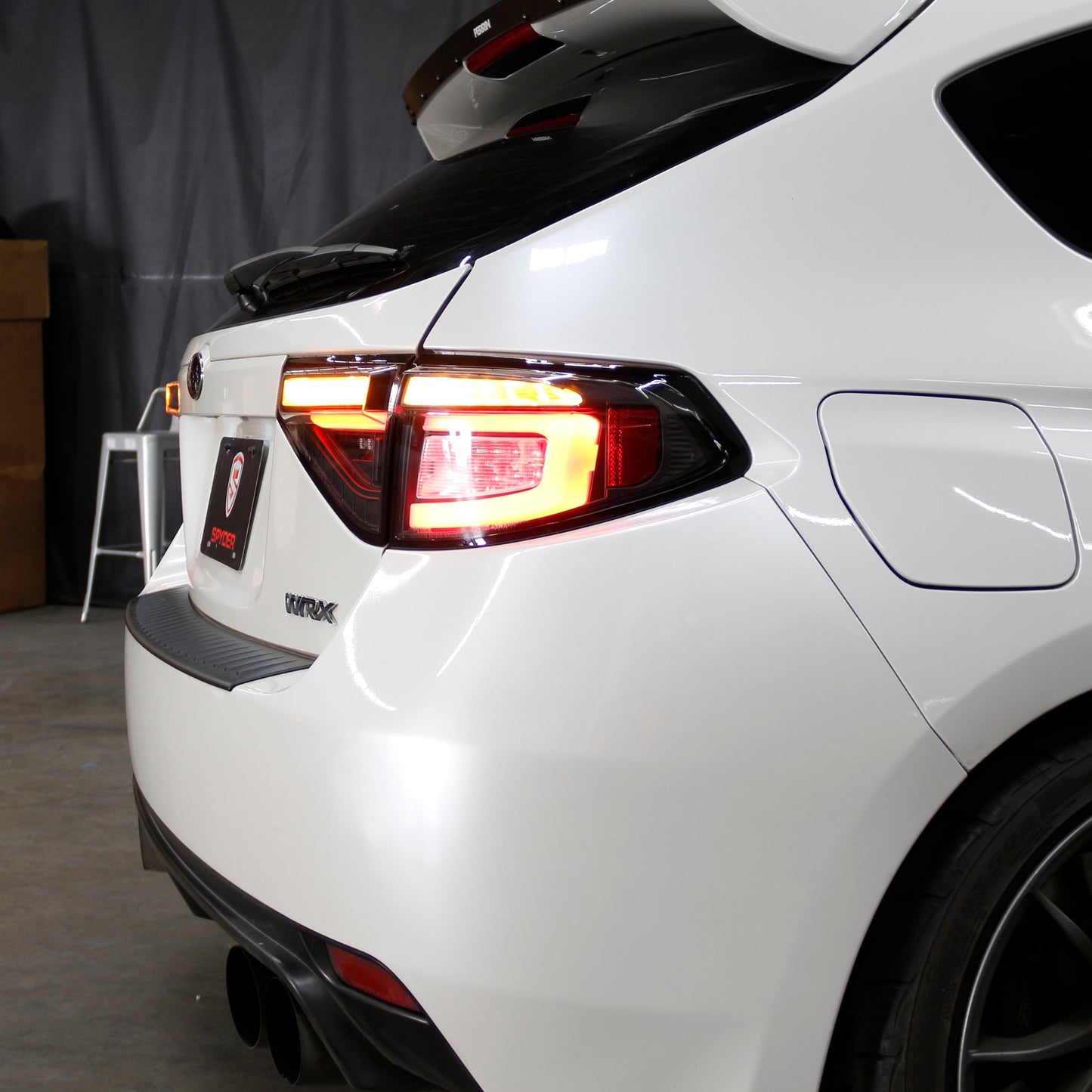 Spyder 08-14 Subara Impreza WRX Hatchback LED Tail Lights Seq Signal Black ALT-YD-SI085D-SEQ-BK 5086730