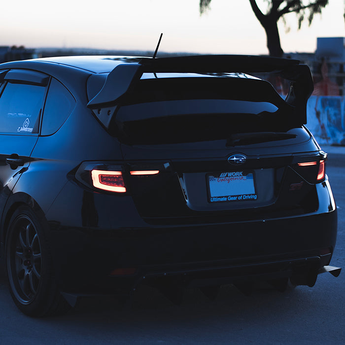 Spyder 08-14 Subara Impreza WRX Hatchback LED Tail Lights Seq Signal Blk Smoke ALT-YD-SI085D-SEQ-BSM 5086747