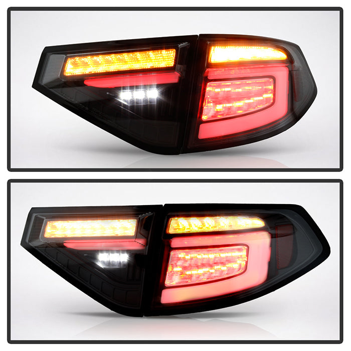 Spyder 08-14 Subara Impreza WRX Hatchback LED Tail Lights Seq Signal Blk Smoke ALT-YD-SI085D-SEQ-BSM 5086747