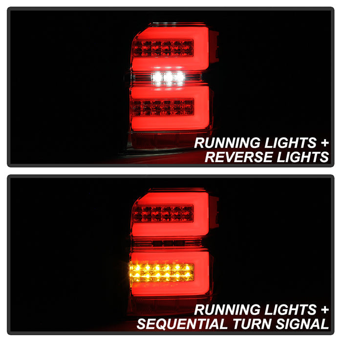 Spyder Toyota 4Runner 10-14 LED Tail Lights - Sequential Turn Signal - Smoke ALT-YD-T4R10-SEQ-SM 5087829