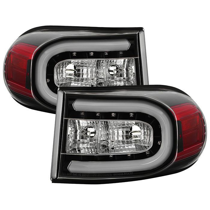 Spyder Toyota FJ Cruiser 07-13 Light Bar LED Tail Lights Black ALT-YD-TFJ07-LBLED-BK 5079442