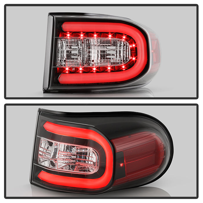Spyder Toyota FJ Cruiser 07-13 Light Bar LED Tail Lights Black ALT-YD-TFJ07-LBLED-BK 5079442