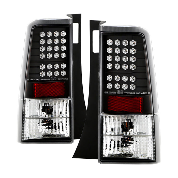 Spyder Scion XB 03-07 LED Tail Lights Black ALT-YD-TSXB03-LED-BK 5007759