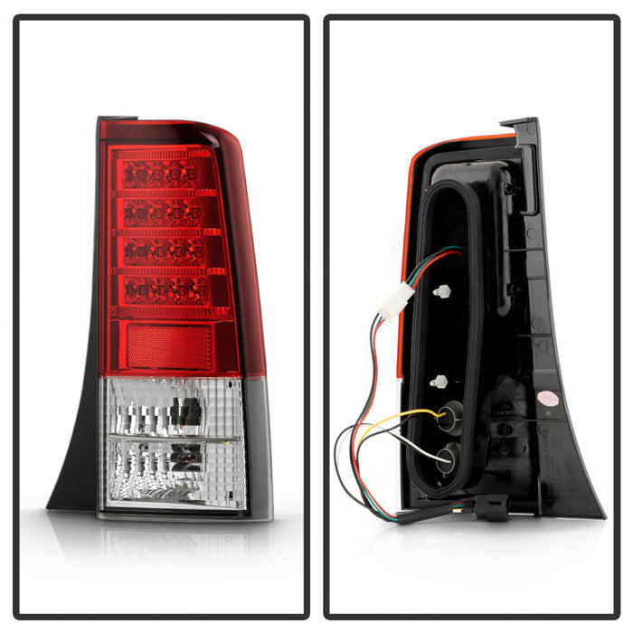 Spyder Scion XB 03-07 Version 2 LED Tail Lights Red Clear ALT-YD-TSXB03-LED-V2-RC 5042750