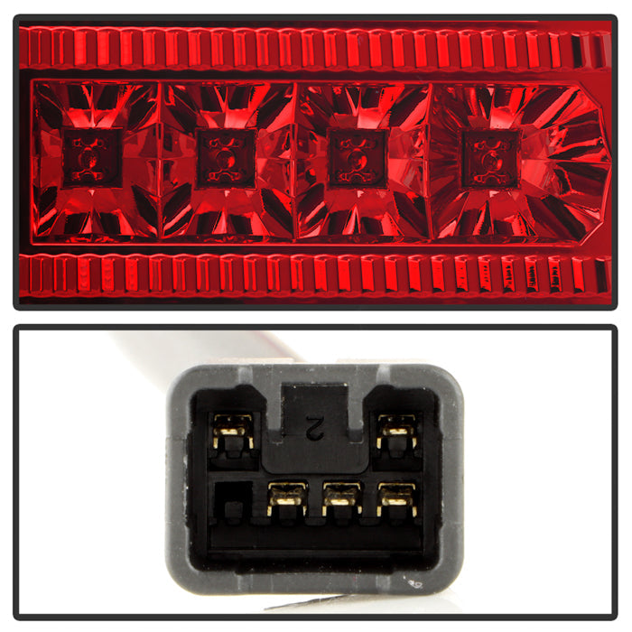 Spyder Scion XB 03-07 Version 2 LED Tail Lights Red Clear ALT-YD-TSXB03-LED-V2-RC 5042750