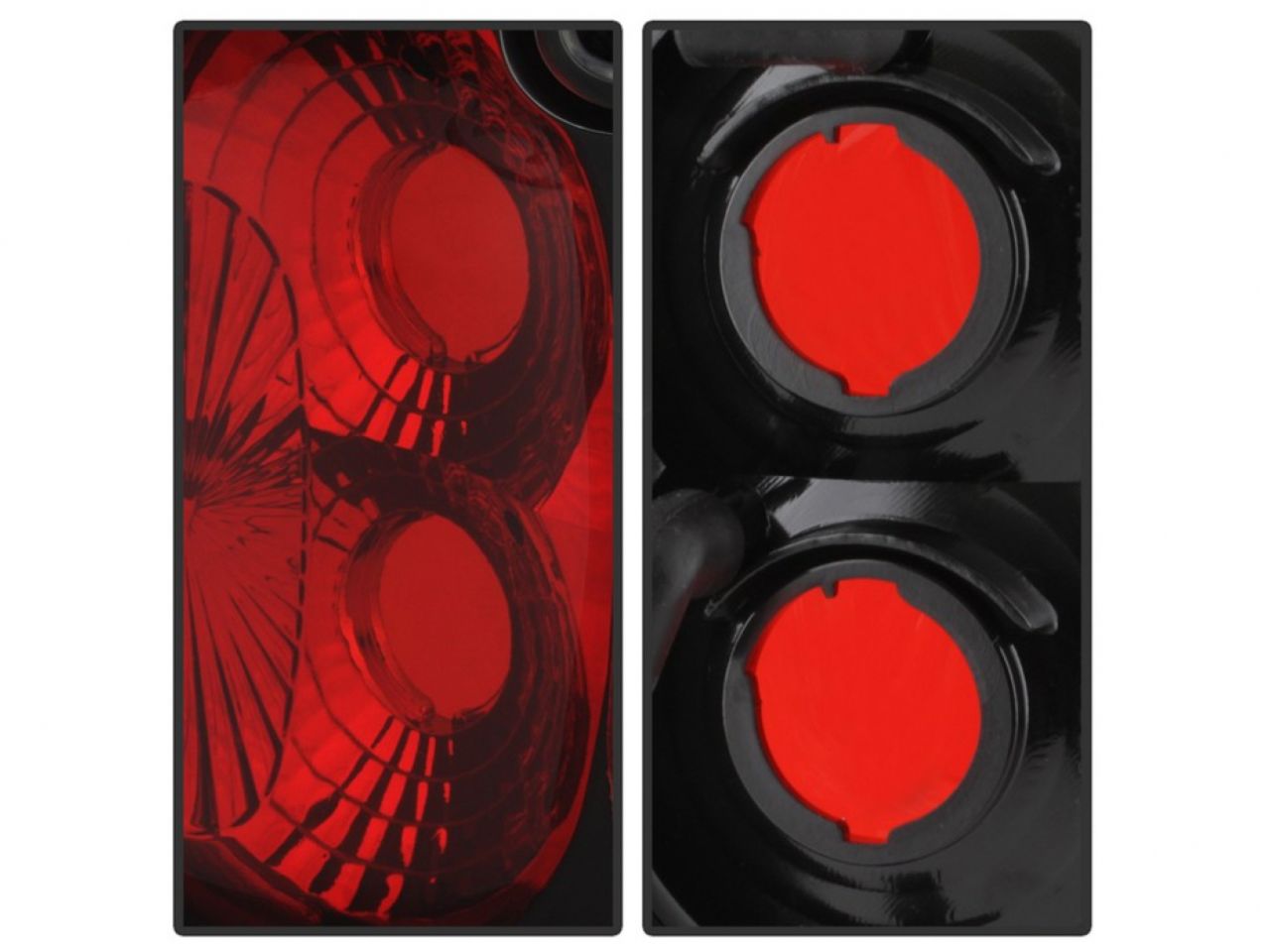 Spyder Toyota Tacoma 01-04 Euro Style Tail Lights - Black (SKU #5007834)