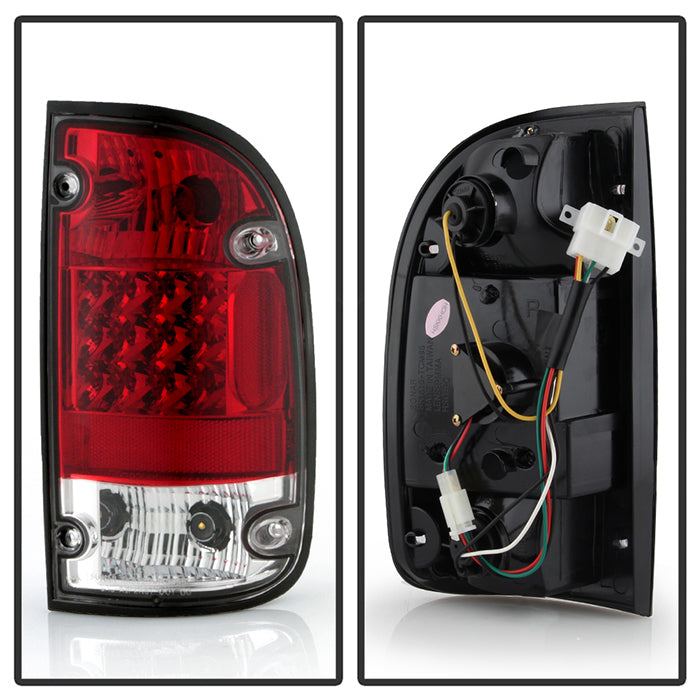 Spyder Toyota Tacoma 95-00 LED Tail Lights Red Clear ALT-YD-TT95-LED-RC 5008022