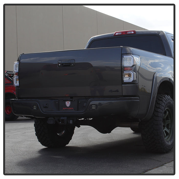 Spyder 07-13 Toyota Tundra V2 Light Bar LED Tail Lights - Black ALT-YD-TTU07V2-LB-BK 5085368