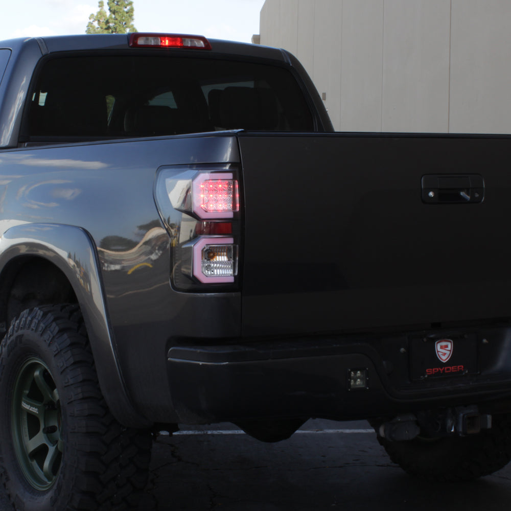 Spyder 07-13 Toyota Tundra V2 Light Bar LED Tail Lights - Black ALT-YD-TTU07V2-LB-BK 5085368