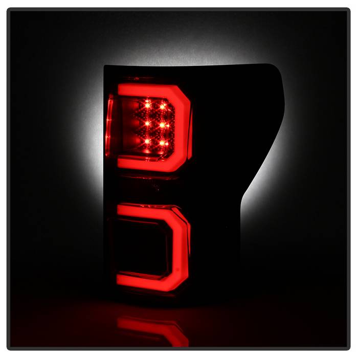 Spyder 07-13 Toyota Tundra V2 Light Bar LED Tail Lights - Smoke ALT-YD-TTU07V2-LB-BSM 5085443