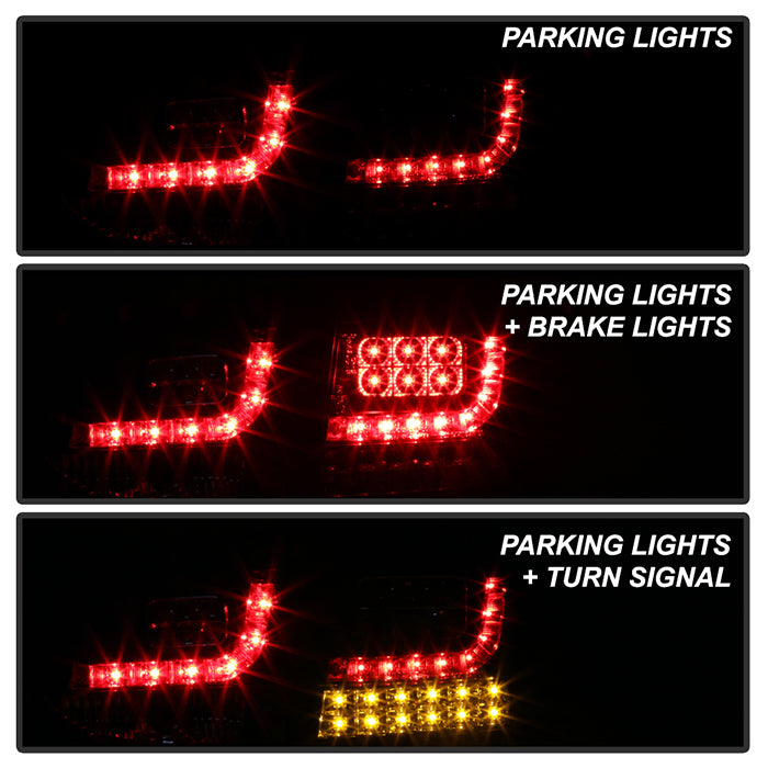 Spyder Volkswagen Golf/GTI 10-13 LED Tail Lights Black ALT-YD-VG10-LED-BK 5008176