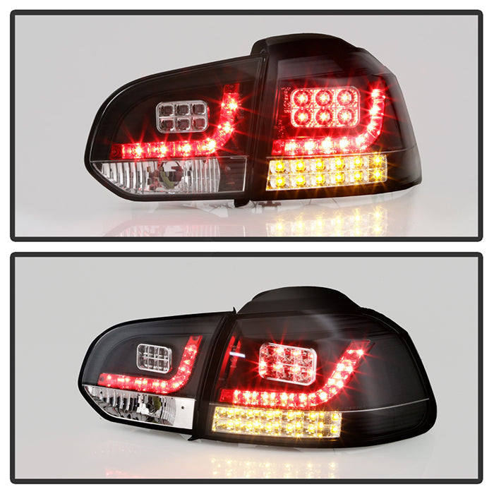 Spyder Volkswagen Golf/GTI 10-13 LED Tail Lights Black ALT-YD-VG10-LED-BK 5008176