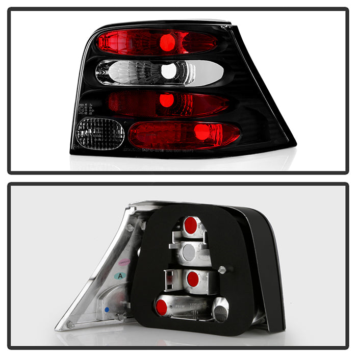 Spyder Volkswagen Golf 99-04 Euro Style Tail Lights Black ALT-YD-VG99-BK 5008343