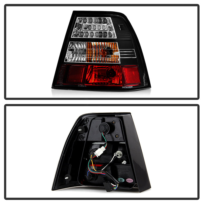 Spyder Volkswagen Jetta 99-04 LED Tail Lights Black ALT-YD-VJ99-LED-BK 5008411