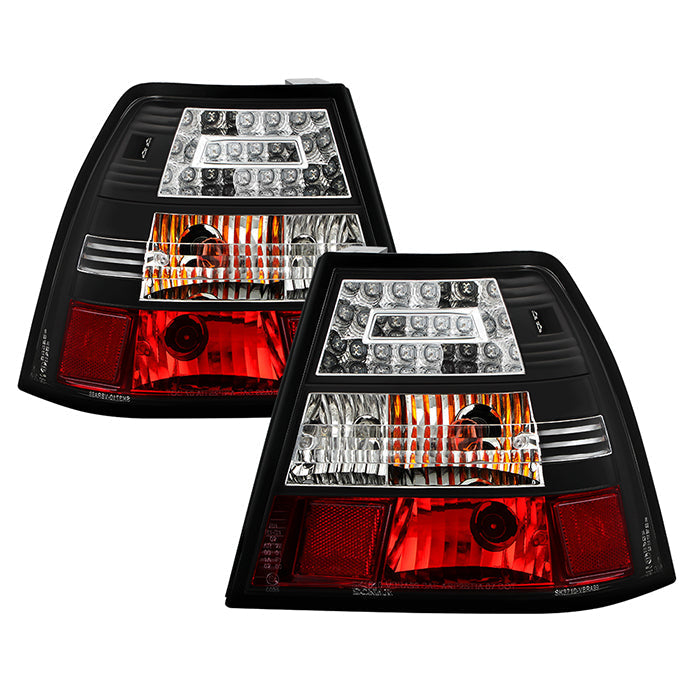 Spyder Volkswagen Jetta 99-04 LED Tail Lights Black ALT-YD-VJ99-LED-BK 5008411