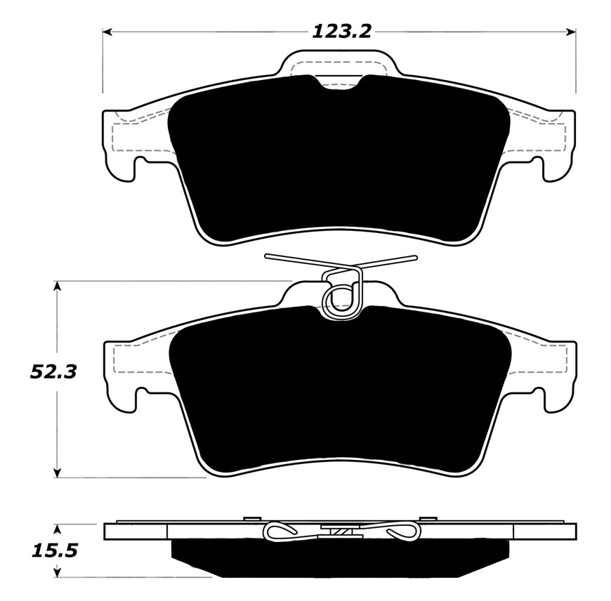 Porterfield Brake Pads for 2014 FORD TRANSIT