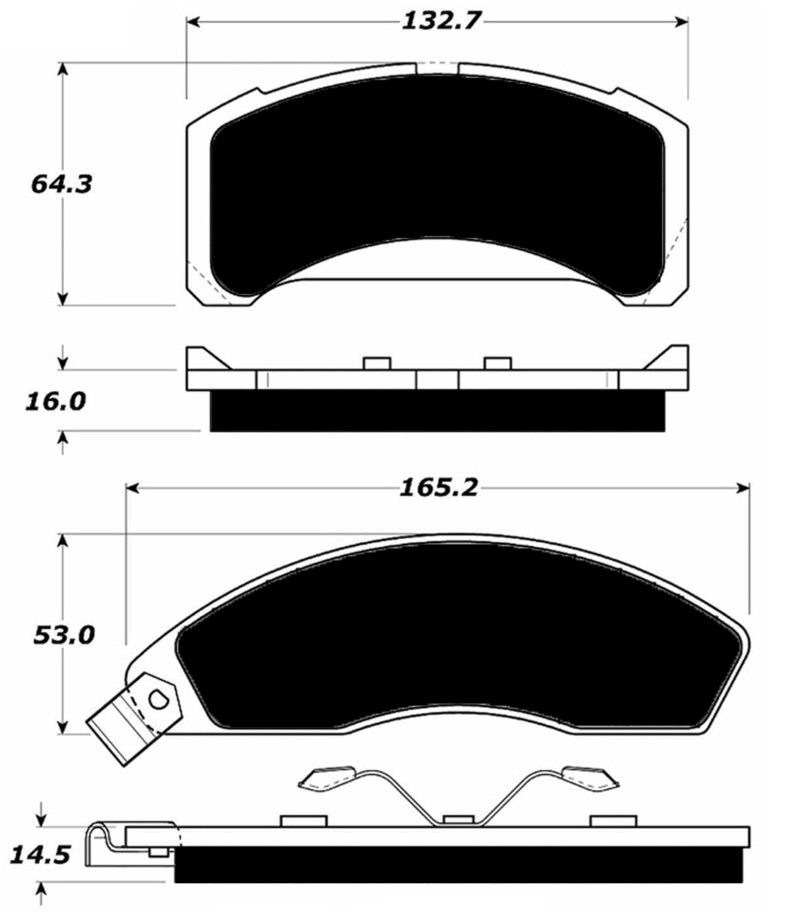 Porterfield Brake Pads for 1982 MERCURY COUGAR Wagon