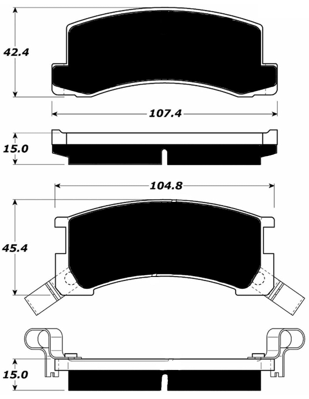 Porterfield Brake Pads for 1985 TOYOTA CELICA GT-S