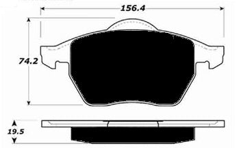 Porterfield Brake Pads for 2004 AUDI TT - w/sensor