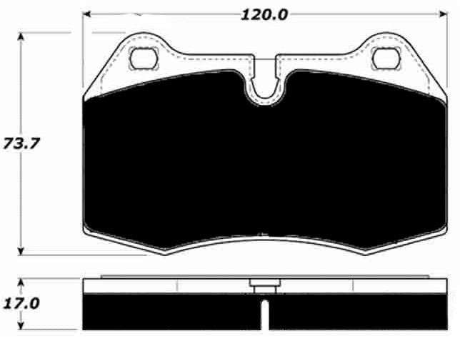 Porterfield Brake Pads for 1993 BMW 850Ci