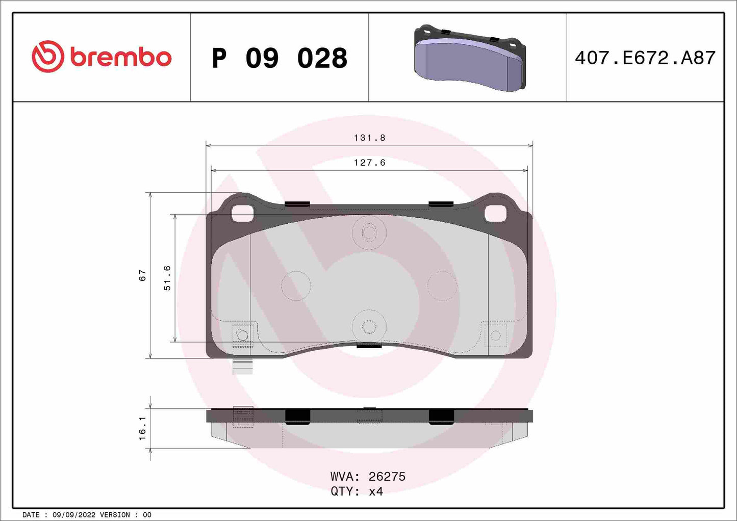 Brembo P09028