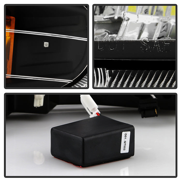 SPYDER Xtune Chevy Silverado 99-02 LED Amber Bumper Lights Black CBL-CS99-LED-BK 5014566
