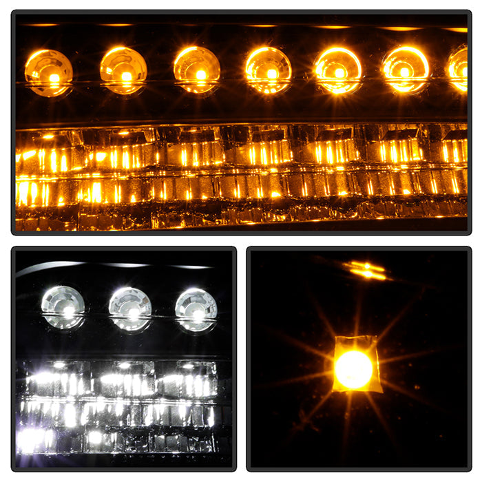 SPYDER Xtune Chevy Silverado 99-02 LED Amber Bumper Lights Black CBL-CS99-LED-BK 5014566