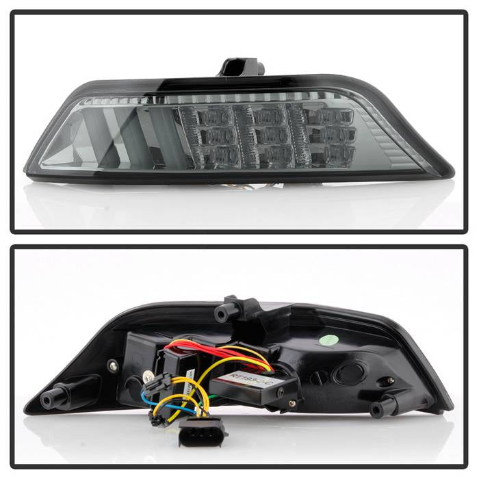 Spyder 15-16 Ford Mustang LED DRL - Smoke (CBL-YD-FM15-LED-SM) 5082527
