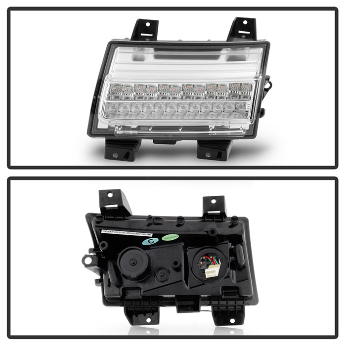 Spyder Jeep Wrangler 2018-2019 (LED Model Only) LED Front Bumper Lights - Sequential Signal - Chrome 5086792