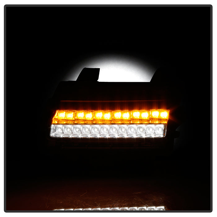 Spyder Jeep Wrangler 2018-2019 (LED Model Only) LED Front Bumper Lights - Sequential Signal - Chrome 5086792