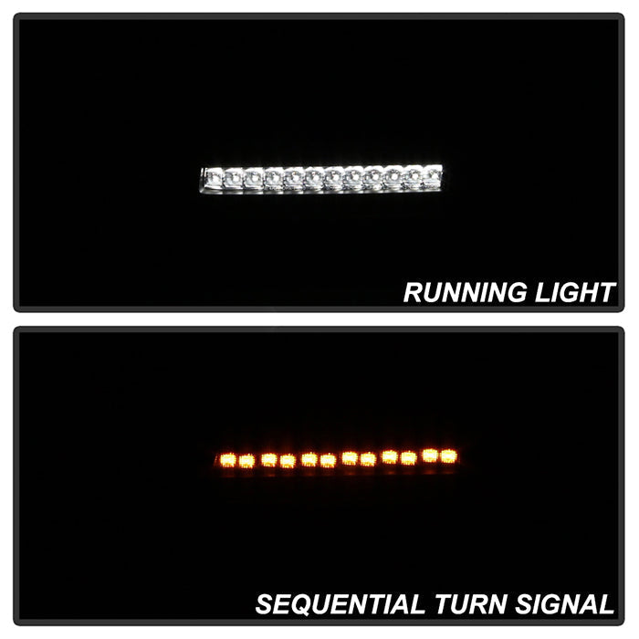 Spyder Jeep Wrangler 2018-2019 (LED Model Only) LED Front Bumper Lights - Sequential Signal - Chrome 5086792