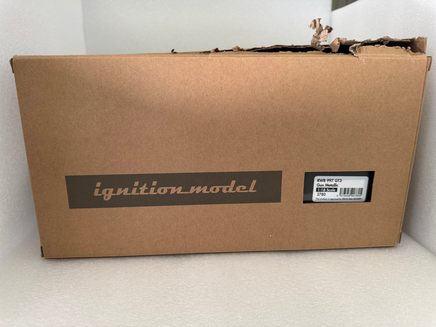 Ignition-Model Porsche 911 RWB 997 GT3 Gun Metallic Grey 1:18 *Damaged Box*