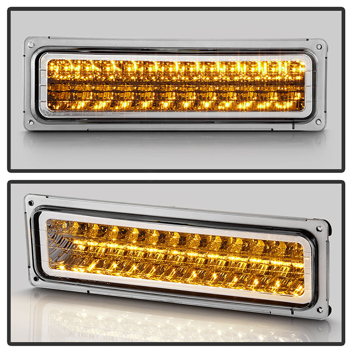 SPYDER Xtune Chevy C10 88-98 LED Bumper Lights Chrome CPL-CCK94-LED-C 5017352