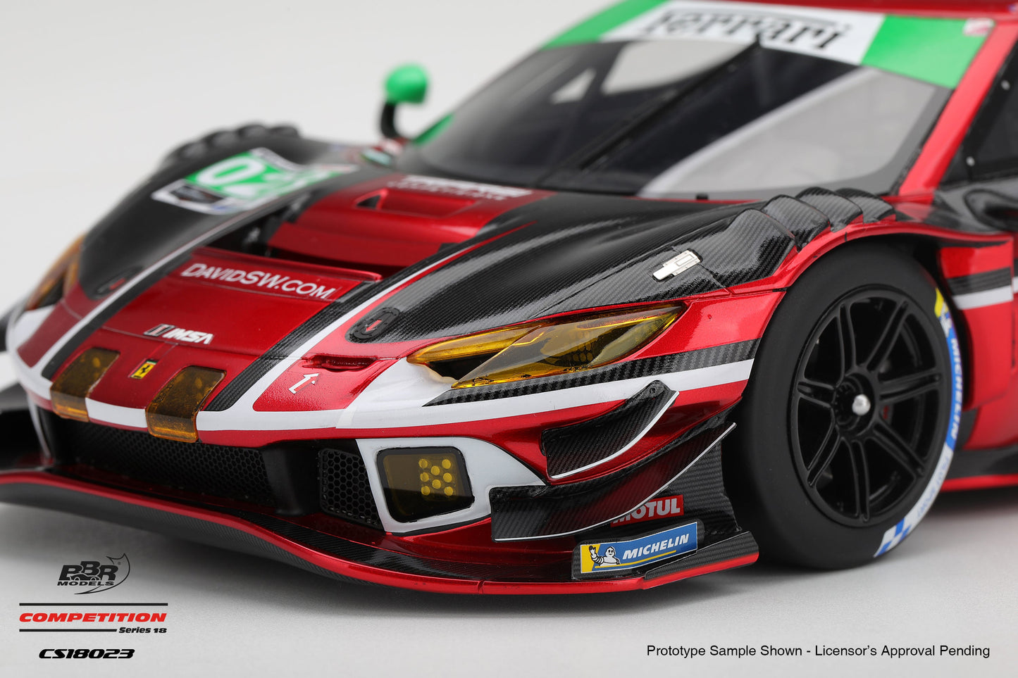 BBR Ferrari 296 GT3 #023 Triarsi Competizione 2025 IMSA Petit Le Mans 1:18
