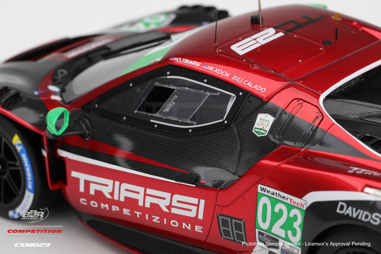 BBR Ferrari 296 GT3 #023 Triarsi Competizione 2025 IMSA Petit Le Mans 1:18