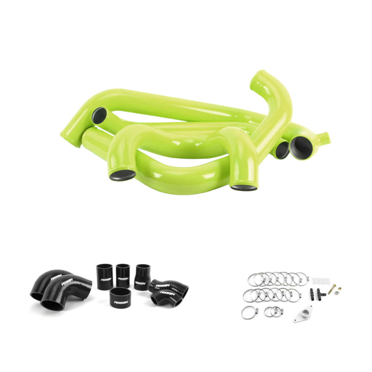 Perrin [15+ STI] Performance  Front Mount Intercooler Piping Kit Red/Black/Neon Yellow