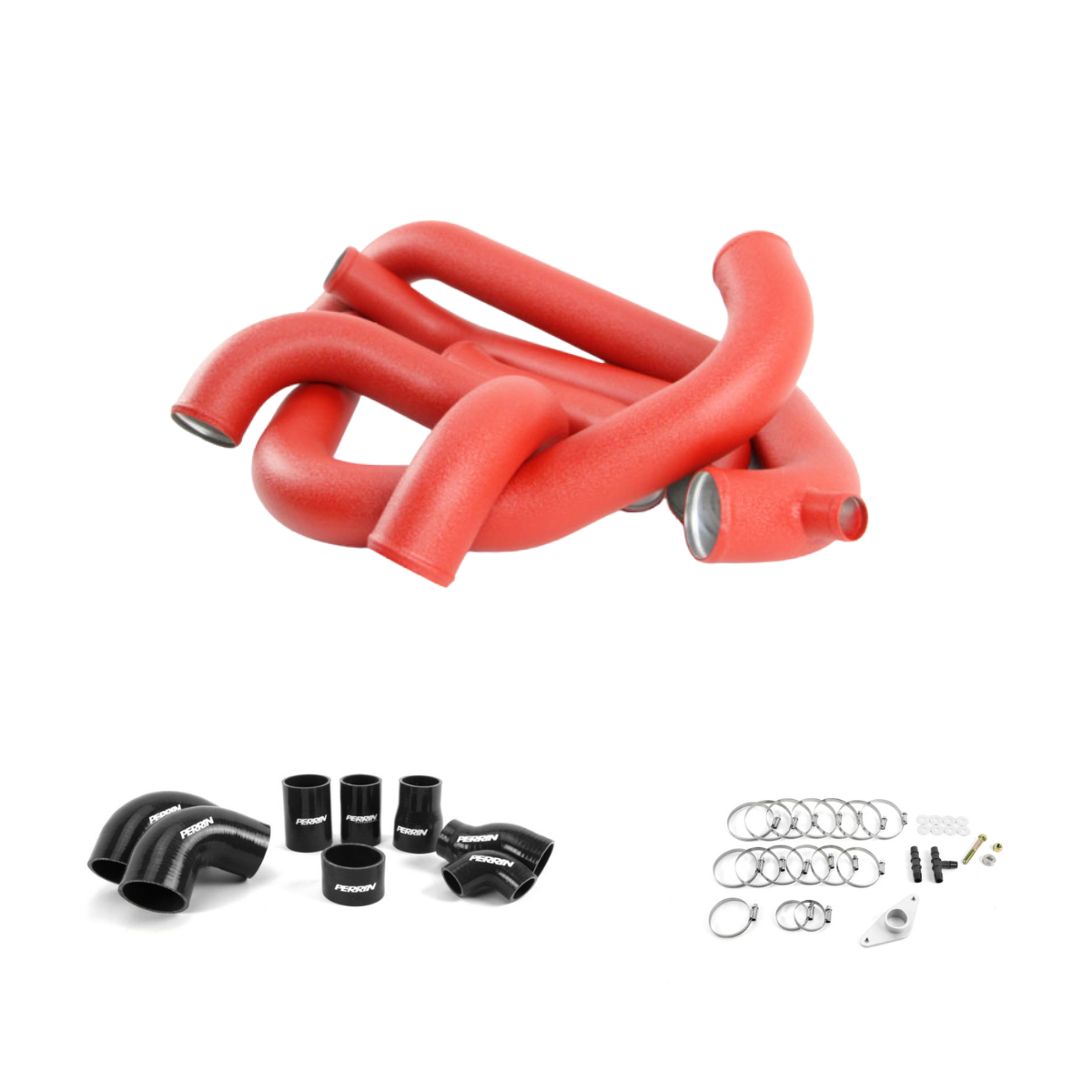 Perrin [15+ STI] Performance  Front Mount Intercooler Piping Kit Red/Black/Neon Yellow