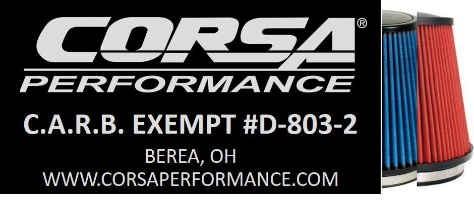 Corsa 616857-D, 616857-O CARB EO Sticker (D-803-2) 2011-2017 Grand Cherokee, Durango 5.7L