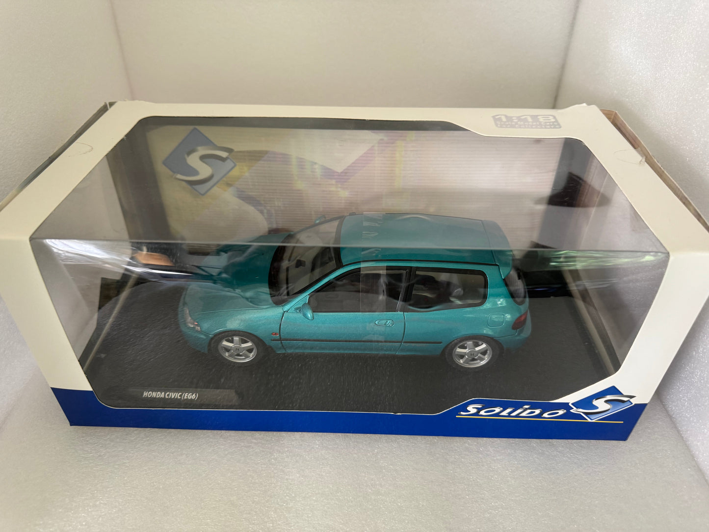 Solido 1991 Honda Civic SiR EG6 Hatchback Aztec Green Pearl 1:18 *Defect*