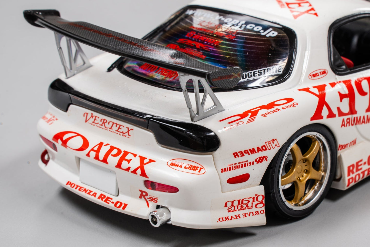 APEXi A'PEXi - RX-7 FD3S APEX D1GP Project - AUTO PRO SHOP 1/24 Scale Die Cast Metal