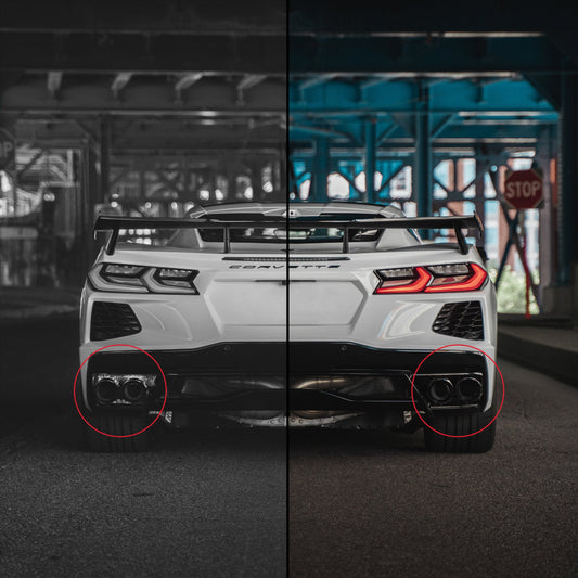 Corsa Corvette C8 Windshield | Black Out Heat Protection | 2020-2024 Corvette C8 (AC010)