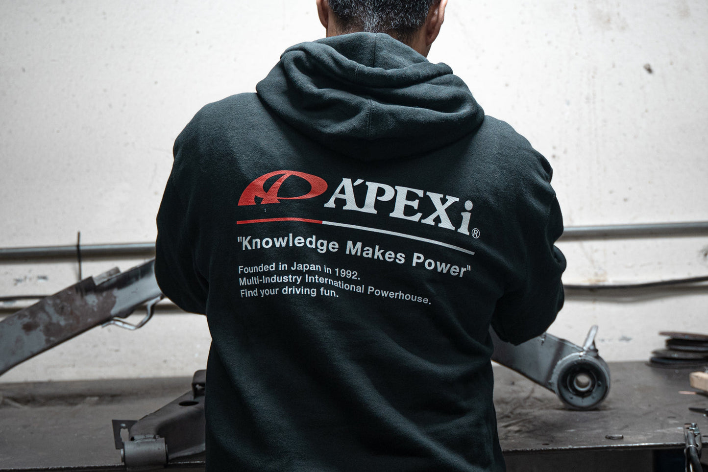A'PEXi Hoodie - Classic Knowledge Makes Power - Black *Discontinued