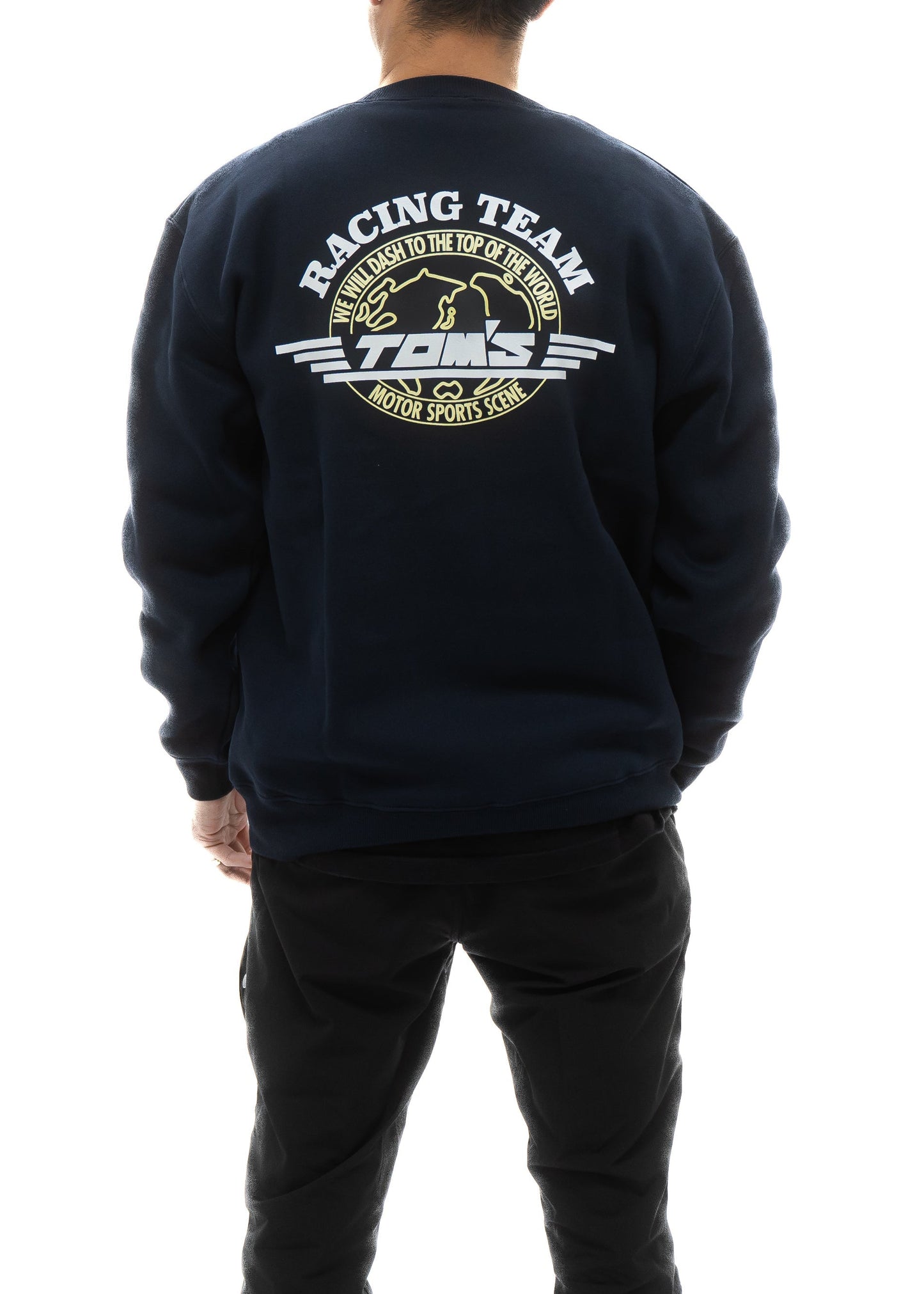 APEXi TOM'S Racing - 49th Anniversary Navy Classic Logo Crewneck Sweatshirt (Navy) ** Limited Edition ** *Discontinued