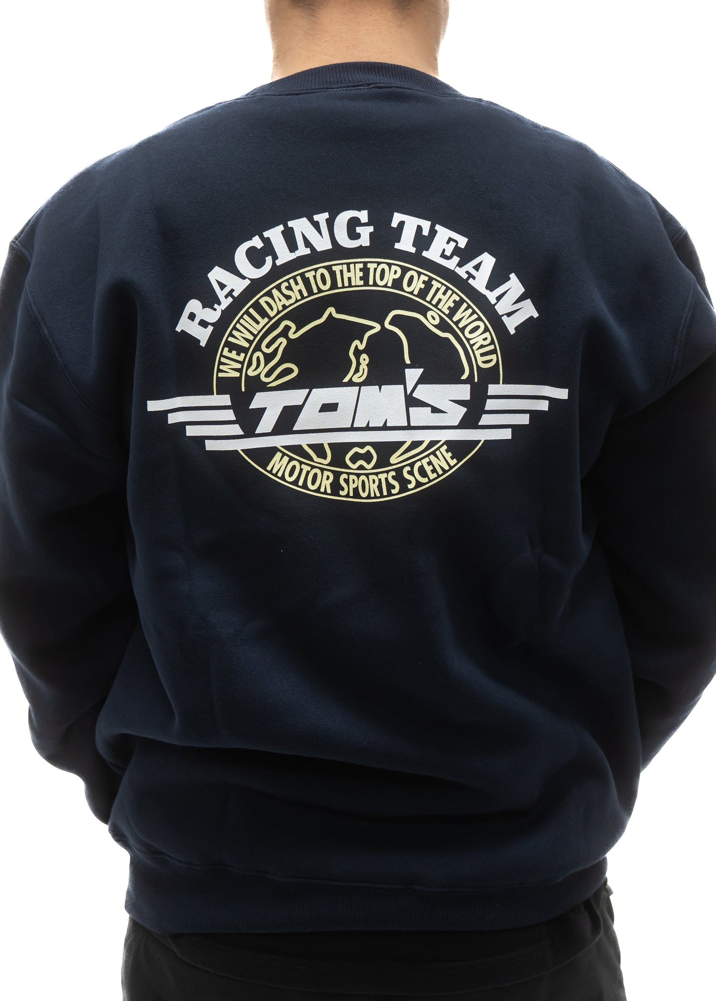 APEXi TOM'S Racing - 49th Anniversary Navy Classic Logo Crewneck Sweatshirt (Navy) ** Limited Edition ** *Discontinued