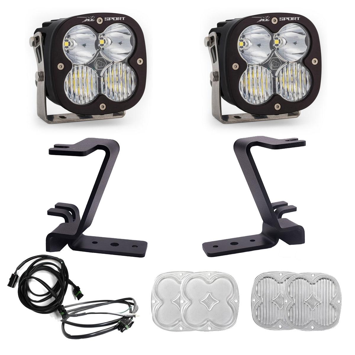 Baja Designs 2023+ Ford F-250/350 Super Duty XL Sport A-Pillar Light Kit w/ Upfitter 448210UP