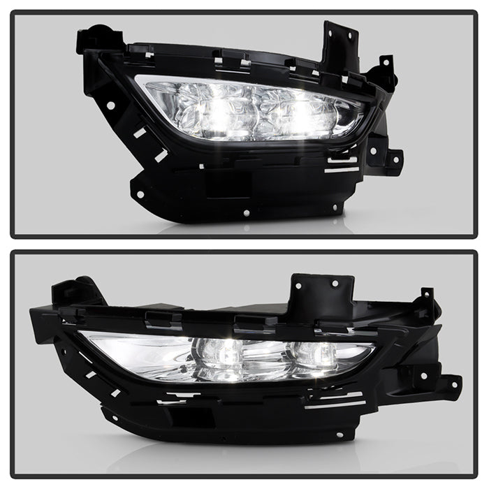 Spyder Chrysler 200 2015-2016 OEM Style Full LED Fog Lights W/Universal Switch- Clear 5086945