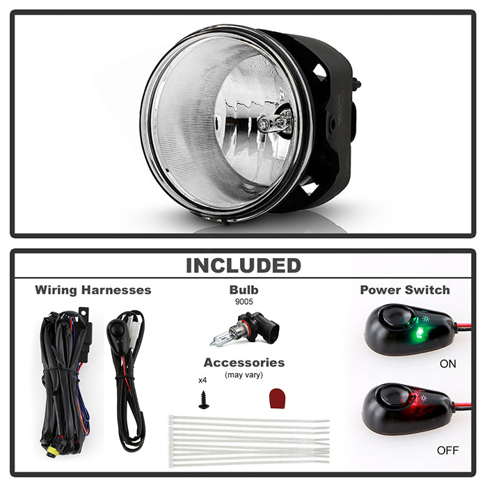 Spyder Chrysler 300C 05-08/300 05-08 (W/O Touring & Washer)OEM Fog Lights w/swch- Clear FL-C300C05-C 5015273