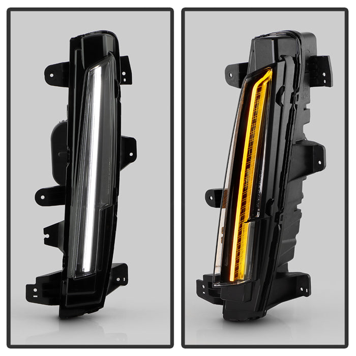 SPYDER xTune 21-24 Cadillac Escalade Front Full LED w/DRL - OE Left (FL-CAES21-LED-DRL-L) 9960390